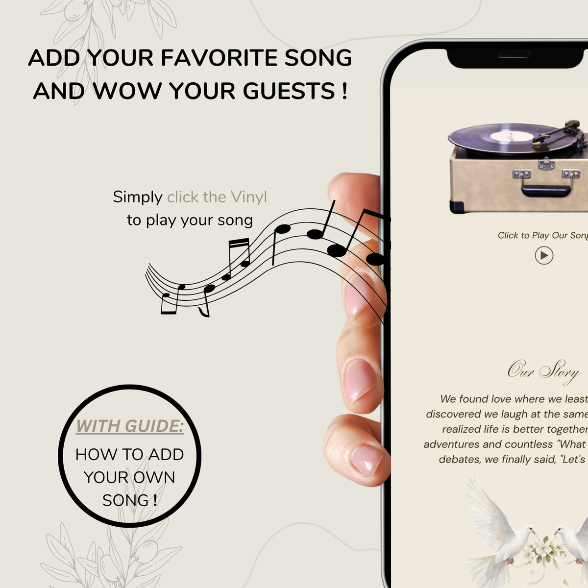 Minimalist elegant wedding website