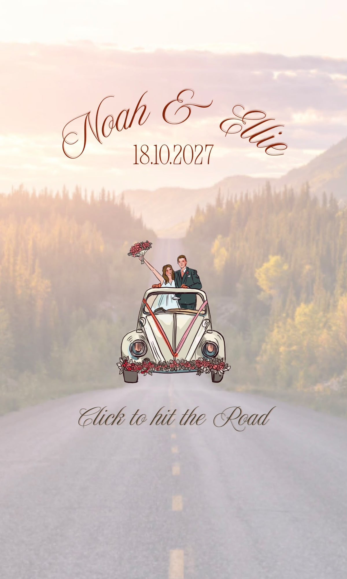 Car design Editable Wedding Website Canva Templates |Luxury Wedding Website Designs