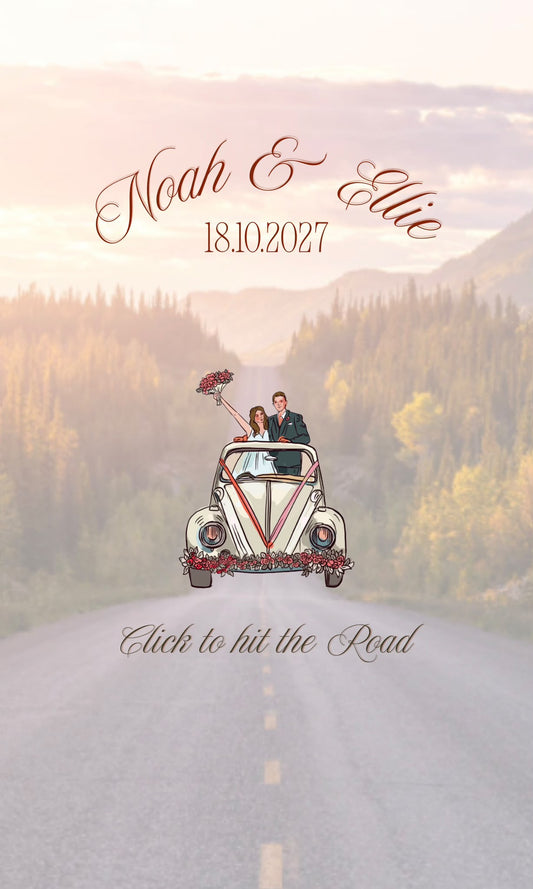 Car design Editable Wedding Website Canva Templates |Luxury Wedding Website Designs