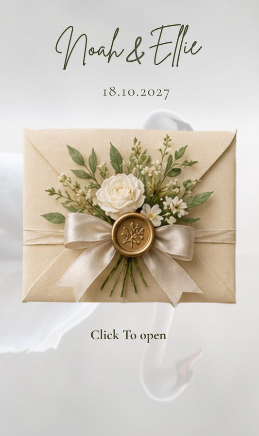 Swan Editable Wedding Website Canva Templates
